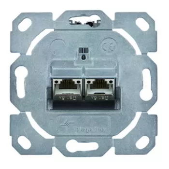 RJ-45 pistikupesa Telegärtner J00020A0529 metallist 2 moodulit kategooria 6a