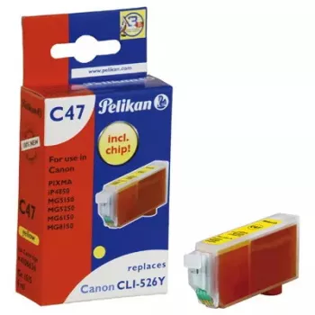 Tindikassett Pelikan C47 kollane – pigmendipõhine tint, üksikpakend (1 tk)