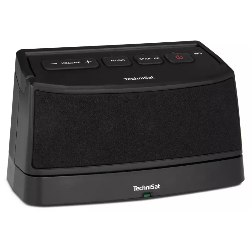 Stereo kaasaskantav kõlar TECHNISAT ISIBOX 1 — 4 W RMS, juhtmega ja juhtmevaba, sisseehitatud aku, USB-C, must