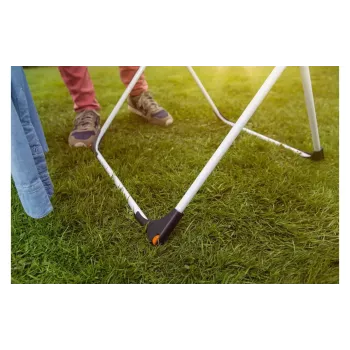Põrandale asetatav kuivatusrest VILEDA Doble 157246 — alumiinium ja teras, 22 m kuivatuspinda, kokkupandav, pikkus 209 cm
