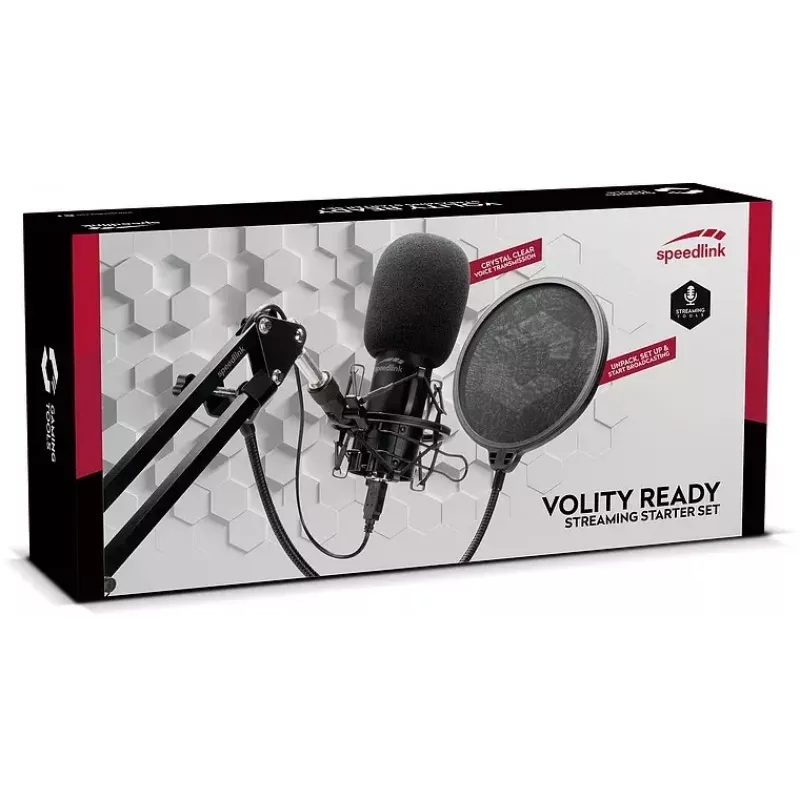 Stuudiomikrofon SPEEDLINK Volity Ready must