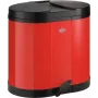 Prügikast Wesco Ökosammler Beta Red 20 L, mudel 112747, teraskonstruktsioon, pedaaliga avamine
