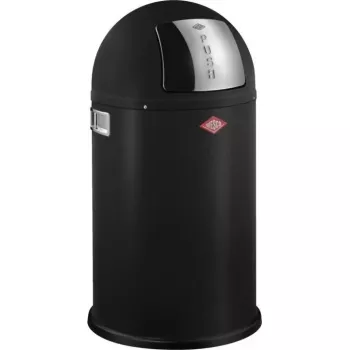 Prügikast WESCO Pushboy Jr. 22 L mattmust, suruavatav kaas, kompaktne köögiprügikast