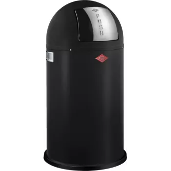 Prügikast Wesco Pushboy 50 l, must matt, pedaalivaba push-top kaas