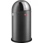 Prügikast Wesco Kickmaster Soft Graphite Matt 112769 — pedaaliga juhitav terasest prügikast, 20–25 L