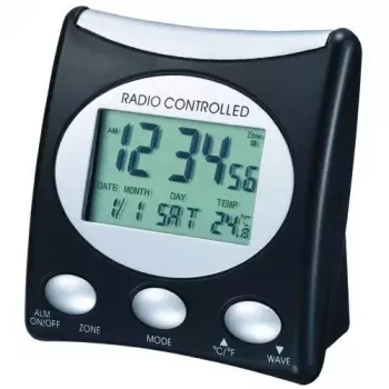 Digitaalne äratuskell Technoline WT 221 T must 12/24h LCD
