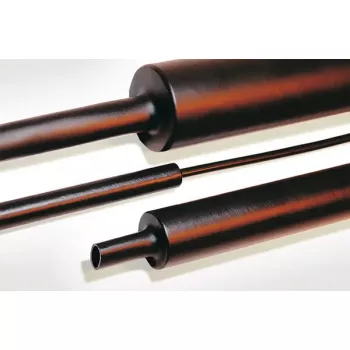 Termokahanev toru HellermannTyton 323-20080, must, 1 m pikkus, sobib läbimõõtudele 2–8 mm, pakis 240 tk