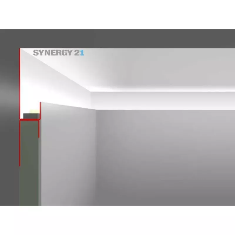 Kinnituskomplekt Synergy 21 S21-LED-PR00150 valge tsink