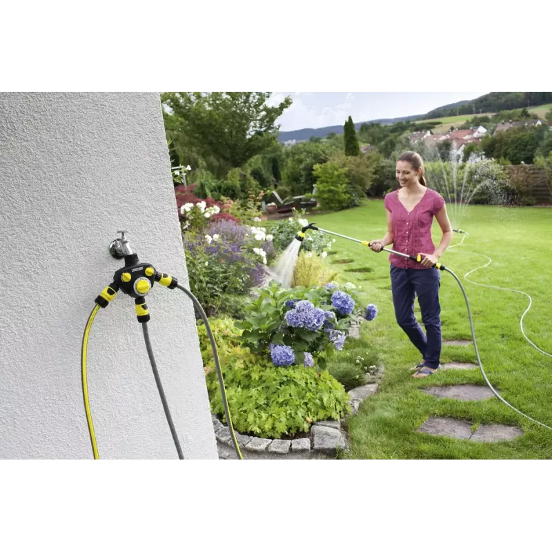 Mechanical watering timer Kärcher WT 2.000 Must kollane