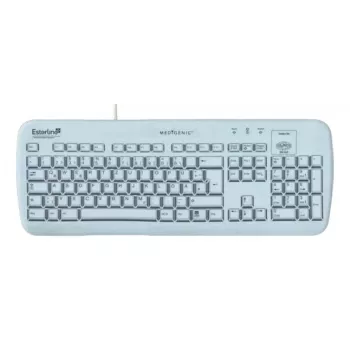 klaviatuur Medigenic Essential VM9205 Medical USB PS/2 German Valge