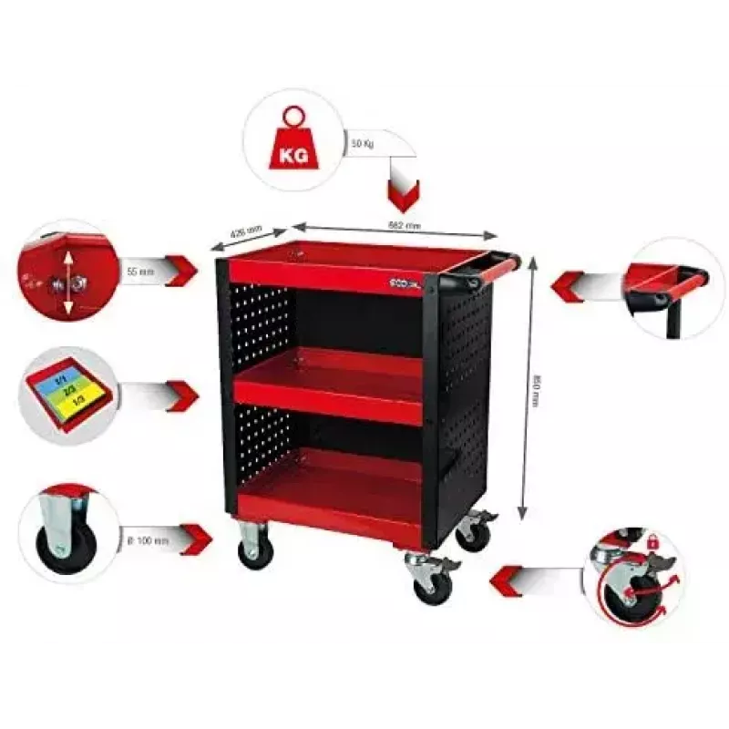 Tööriistade hoiukast KS Tools 890.0006 350x250x130 mm
