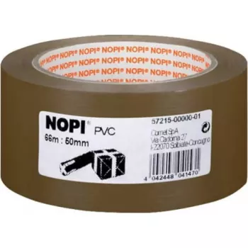 PVC kleeplint Tesa NOPI Pack 66 m x 50 mm, pruun