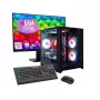 Lauaarvuti Hyrican GAMEMAX MegaDeal Infinity Mini koos Ryzen 7 5700X, 16 GB RAM, 1 TB SSD, RTX 5060Ti, Windows 11, pluss MSI PRO MP273A 27-tolline LED-kuvar