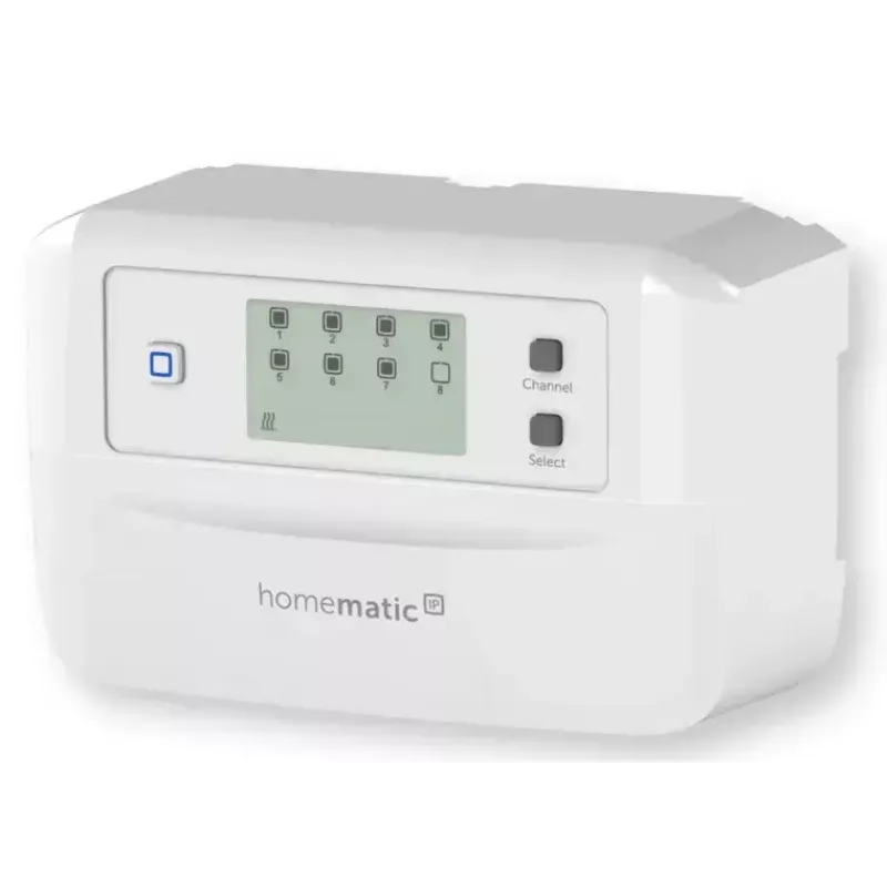 Põrandakütte kontroller 8-kanaliga mootoriga, eQ-3 Homematic IP, digitaalne termostaat (RF, AC 230 V)