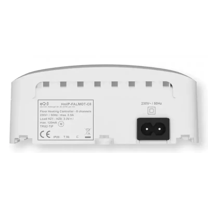 Põrandakütte kontroller 8-kanaliga mootoriga, eQ-3 Homematic IP, digitaalne termostaat (RF, AC 230 V)