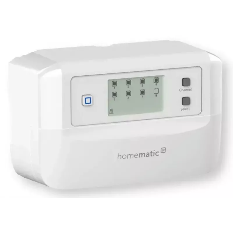 Põrandakütte kontroller 8-kanaliga mootoriga, eQ-3 Homematic IP, digitaalne termostaat (RF, AC 230 V)