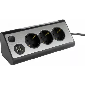 Pikendusjuhe REV 2400050010, 3 pistikupesa ja 2 USB-pordiga