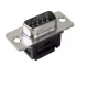 Juhtmepistik D‑Sub EFB Elektronik 29062.1, must metallviimistlus