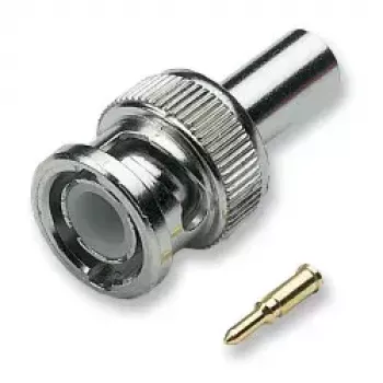 Koaksiaalne BNC-pistik, isane, sirge, EFB Elektronik 52500.2, 50 Ω takistus