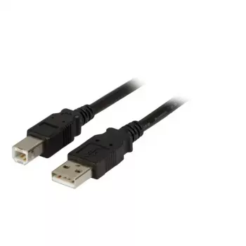 EFB Elektronik USB 2.0 A/B 3.0m USB-kaabel Must Isane/Isane