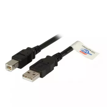 EFB Elektronik USB 2.0 A/B 3.0m USB-kaabel Must Isane/Isane