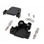 Juhtmepistik EFB Elektronik 29415.1 — D-sub 9‑kontaktiline, must plastik, välis∅ 6 mm, 31×32 mm