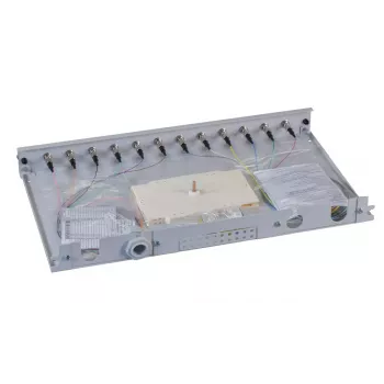 Patch panel 1U EFB Elektronik B71006.12OM4 — ST fiiberkonnektorid, metall, 483×44.5×244 mm