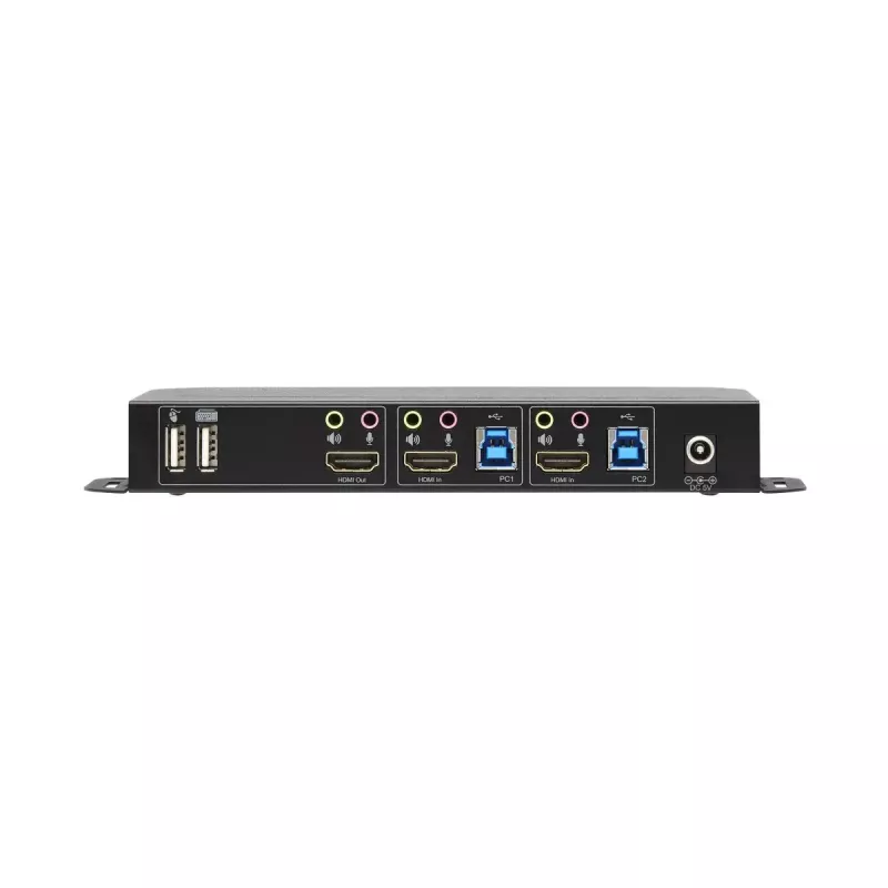 KVM-lüliti 2-port HDMI/USB Tripp Lite B005-HUA2-K — 4K 60 Hz, HDR, HDCP 2.2, IR, USB-jagamine, 1,2 m kaablid