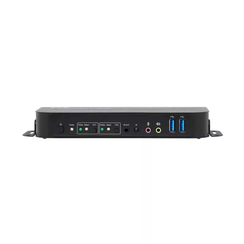 KVM-lüliti 2-port HDMI/USB Tripp Lite B005-HUA2-K — 4K 60 Hz, HDR, HDCP 2.2, IR, USB-jagamine, 1,2 m kaablid