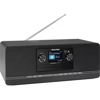 TECHNISAT DigitRadio 372 CD IR must — DAB+/FM digitaalraadio CD-mängija ja infrapunapuldiga
