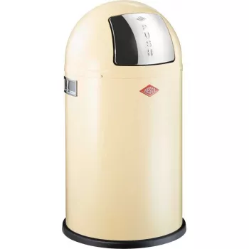Prügikast Wesco Pushboy 50 l Mandel 112792 roostevaba teras, pedaalita push-kaanega