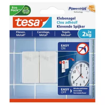 Universaalne sisehoiukonks Tesa 77762-00000-01 — valge, 2 tk pakendis