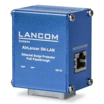 Lancom Systems AirLancer SN-LAN Gigabit Ethernet PoE süstik 1000 Mbit/s, 1,2 A, alumiinium, sinine