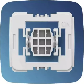Adapter for Gira new generation light switch eQ-3 Homematic IP — nupud, juhtmevaba, valge plastik, 55×21×51 mm