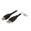 USB 2.0 andmekaabel EFB Elektronik K5256SW.1,5 — USB A USB B-le, 1,5 m, must