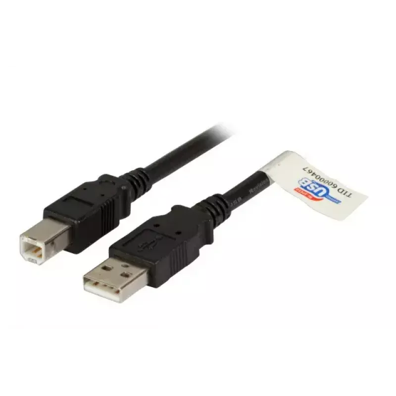 USB 2.0 andmekaabel EFB Elektronik K5256SW.1,5 — USB A USB B-le, 1,5 m, must