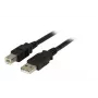 USB 2.0 andmekaabel EFB Elektronik K5256SW.1,5 — USB A USB B-le, 1,5 m, must