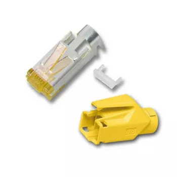 Juhtmepistik RJ-45 isane Hirose H7642.5-100, kollane, 100 tk pakend