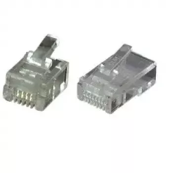 RJ45 UTP-pistik EFB Elektronik E-MO 8/8 SF Läbipaistev
