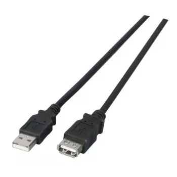 USB A to USB A kaabel EFB Elektronik K5205.3 — USB 2.0, 3 m, must