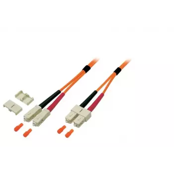 Fiiberoptiline kaabel EFB Elektronik O6413.25 — OM2 50µm, SC–SC, 25 m, täisdupleks, oranž