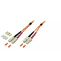 Fiiberoptiline kaabel EFB Elektronik O6413.25 — OM2 50µm, SC–SC, 25 m, täisdupleks, oranž
