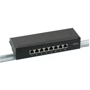 Patch-paneel EFB Elektronik 37737SW.8 RJ-45 10000 Mbit/s Must 1U