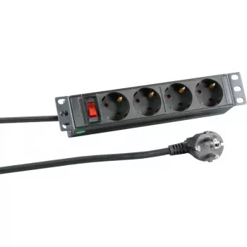 Pikendusjuhe EFB Elektronik EK631DE.11 — 2 m kaabel, 4 vahelduvvoolupistikut, tüüp C pistik, 16 A, siseruumidesse, must