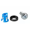 Kaablisideme kinnitusklamber EFB Elektronik 691104, nailon ja teras, sinine/hõbedane, pakendis 50 tk