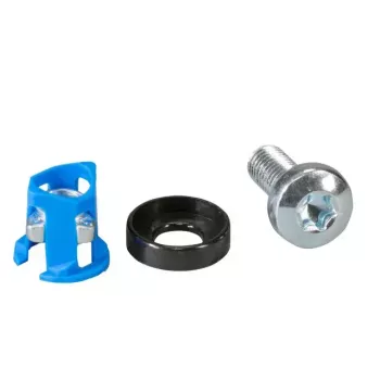 Kaablisideme kinnitusklamber EFB Elektronik 691104, nailon ja teras, sinine/hõbedane, pakendis 50 tk