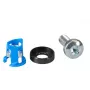 Kaablisideme kinnitusklamber EFB Elektronik 691104, nailon ja teras, sinine/hõbedane, pakendis 50 tk