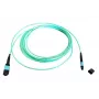 Fiiberoptiline MTP kaabel EFB Elektronik MTPF12MTPFOM3-10-A — OM3, 10 m, 50 µm, Akvamariinsinine