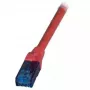 Võrguparanduskaabel EFB Elektronik K8109RT.3 Cat6a U/UTP, 3 m, punane, RJ-45 kullatud kontaktidega