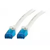 Võrgukaabel EFB Elektronik K8109WS.1 Cat6a U/UTP (UTP) 1 m, RJ-45 - RJ-45, kullatud kontaktid, valge